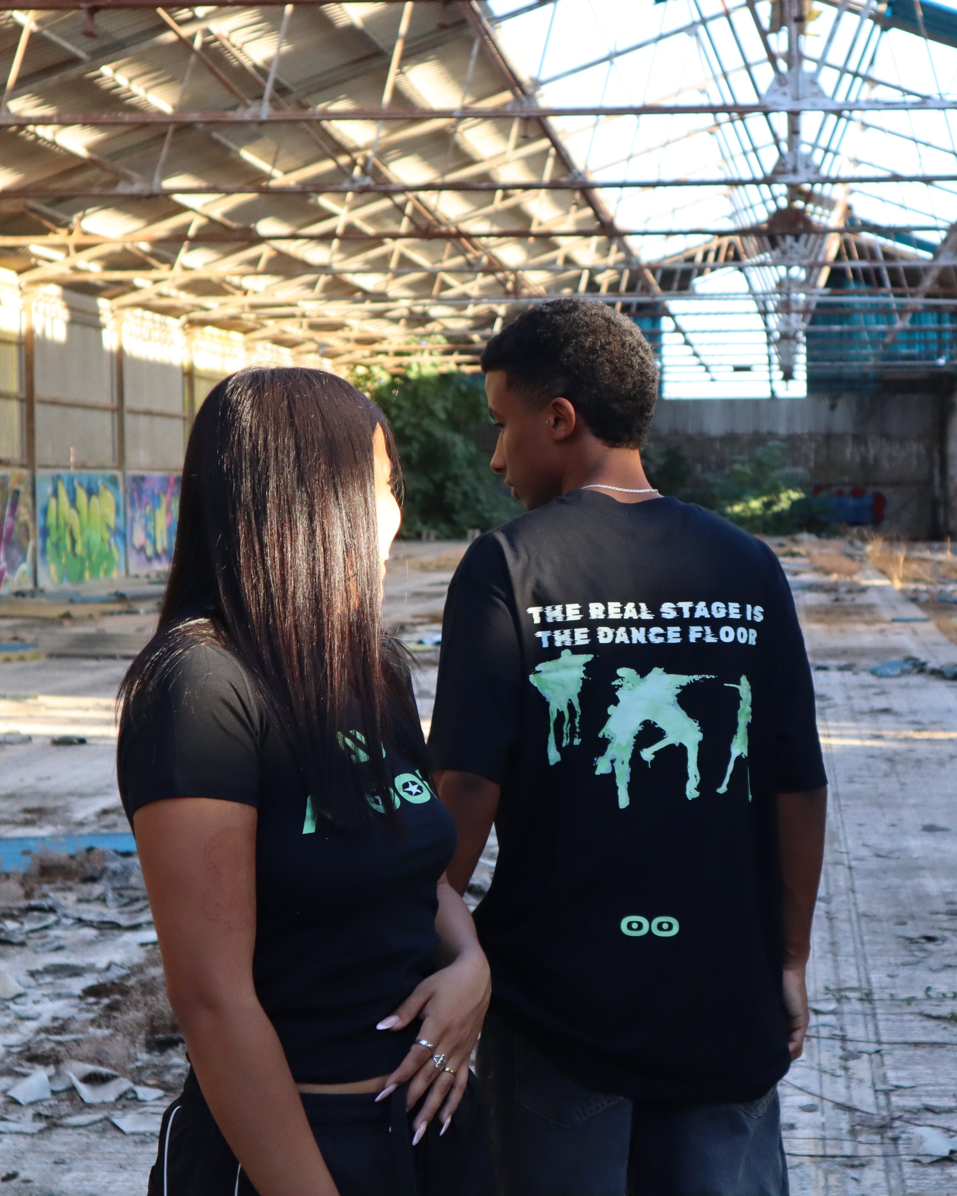 "DANCE FLOOR"  OVERSIZE TEE