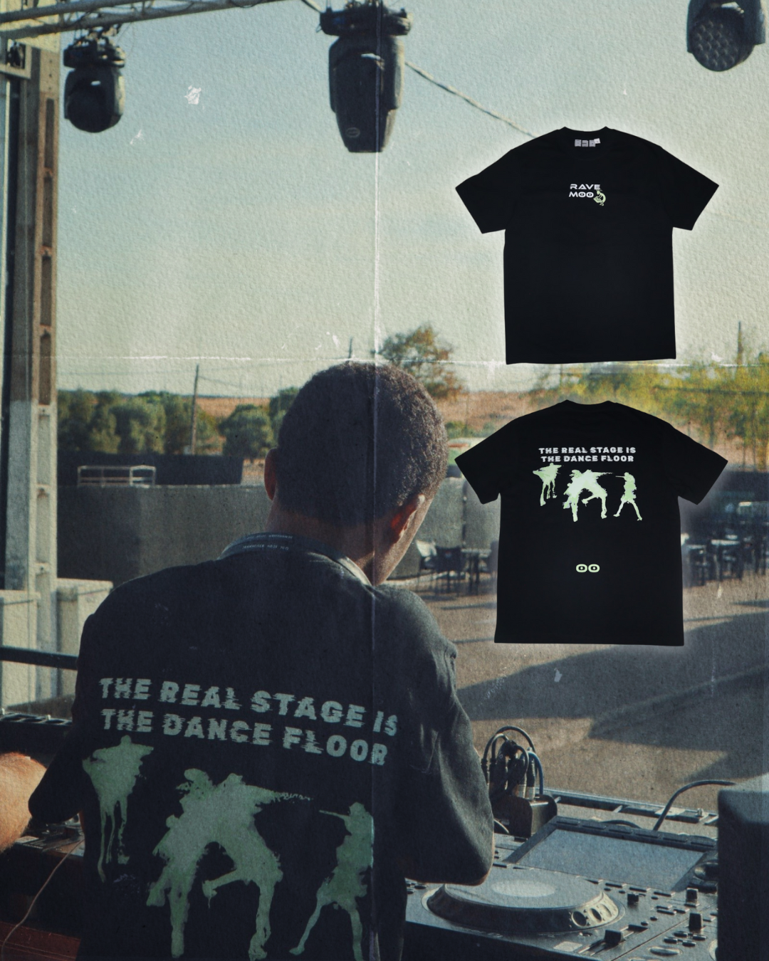 "DANCE FLOOR"  OVERSIZE TEE